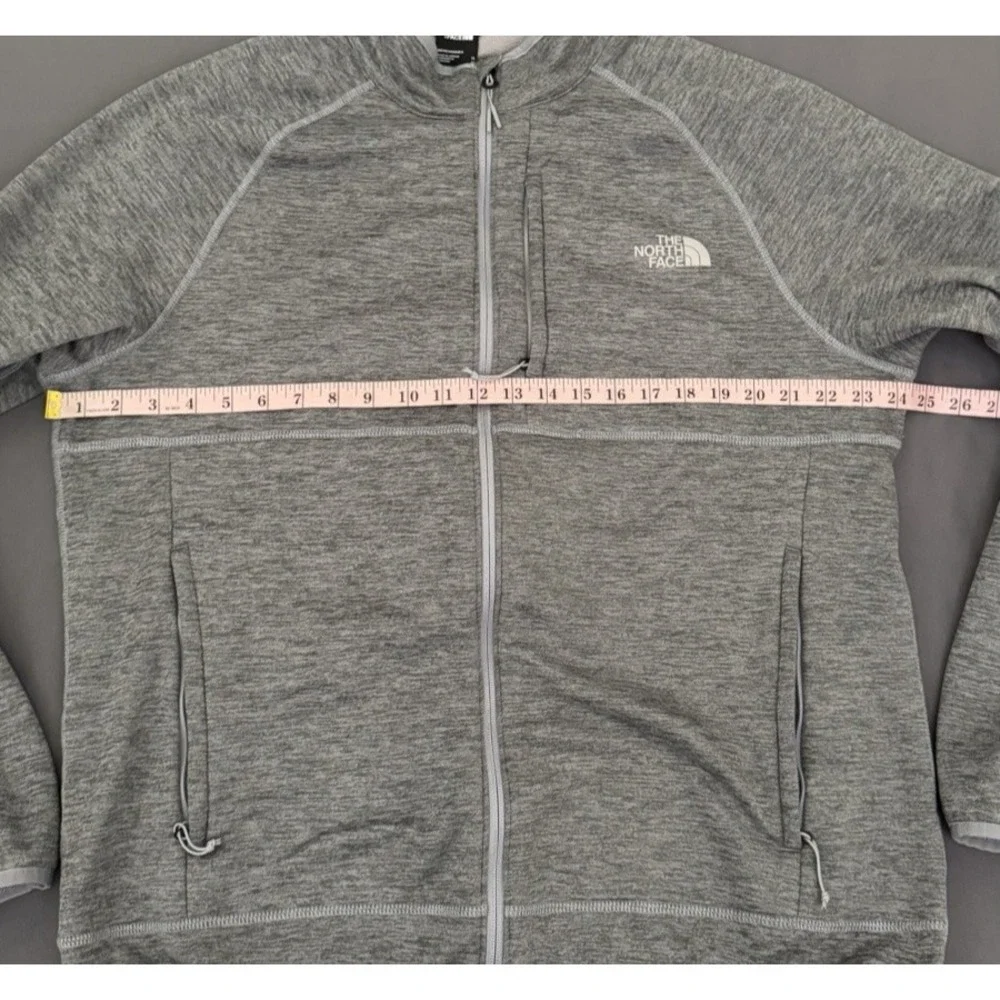 The North Face Canyonlands Jacket Mens XL Gray Full Zip Fleece Zipper Pockets